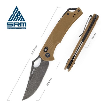 Нож складной SRM Retreiver 9202-GW коричневый