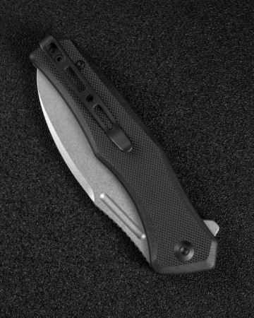 Складной нож SENCUT Watauga D2 Steel Stonewashed Handle G10 Black