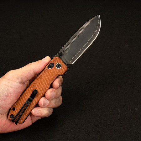 Нож складной SRM Rubik 7228B-MN2 коричневый (Вскрытая, поврежденная упаковка)