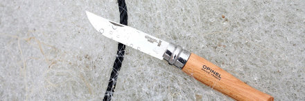 Уцененный товар Нож Opinel №6, нержавеющая сталь, рукоять из бука, 123060 (Дефект клинка)