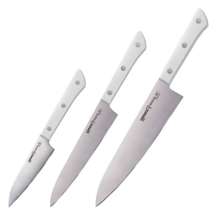 Набор кухонный Samura Harakiri из 3 ножей, SHR-0220W, SHR-0220WK