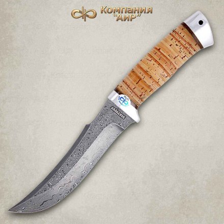 Нож АиР Клык рукоять береста, алюминий, клинок ZDI-1016, AIR8219