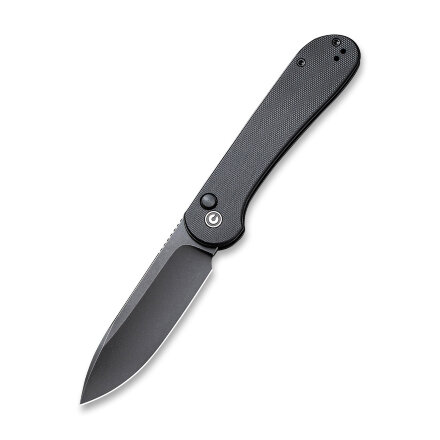 Уцененный товар Складной нож CIVIVI Button Lock Elementum 14C28N Steel Black Stonewashed Handle G10 Black(Вскрытая упаковка)