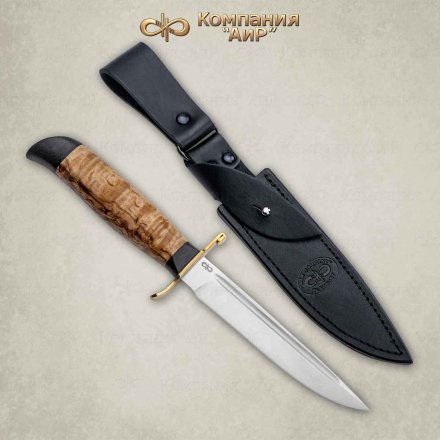 Нож АиР Финка-2 Вача рукоять карельская береза, клинок 100х13м, AIRF0000009035