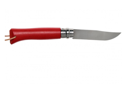 Уцененный товар Нож Opinel №6 002201 Trekking нержавеющая сталь, клубничный, (Витринный образец)