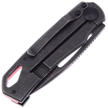Нож складной Fox Knives Racli рукоять черная G-10 с красным спейсером клинок 6см 440 (BF-745)