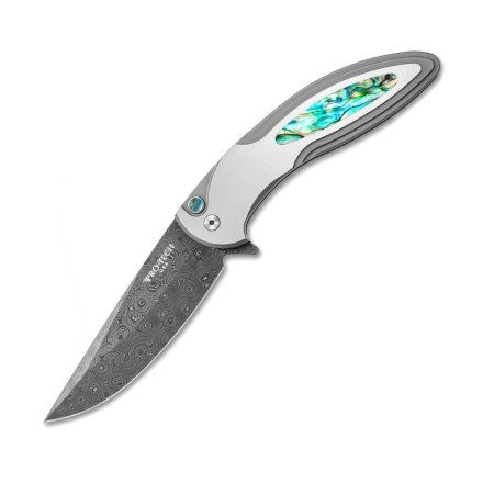 Нож складной Pro-Tech Cambria Abalone Damascus, Custom Cambria Abalone/Damascus