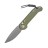 Нож автоматический Microtech LUDT клинок CTS-204P stonewash рукоять алюминий зеленый (135-10APOD)
