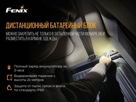 Уцененный товар Налобный фонарь Fenix HP16R (Бех АКБ, работает от батареек АА)