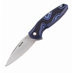 Нож Ruike Fang P105 черно-синий,(Б/У.Состояние на 3. Царапины на клинке)P105-Qref