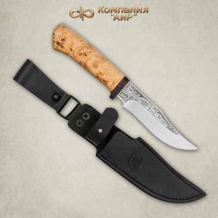 Нож АиР Клычок-1 рукоять карельская береза, клинок 100х13м, AIR3996