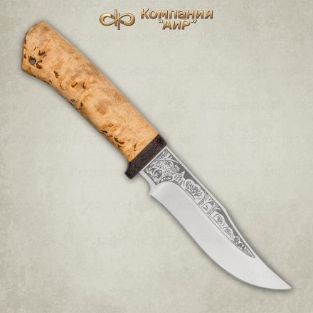 Нож АиР Клычок-1 рукоять карельская береза, клинок 95х18, AIR3995
