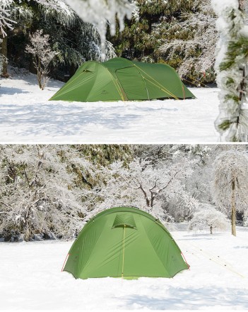 Палатка 2-местная Naturehike Opalus NH17L001-L, 20D, зеленый, 6976023924781