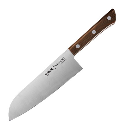 Нож кухонный Samura Harakiri Сантоку 175 мм, SHR-0095WO, SHR-0095WOK