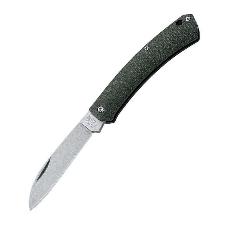 Нож складной Fox Knives Nauta рукоять зеленая микарта клинок 420 стоунвош (FX-230 MI G)