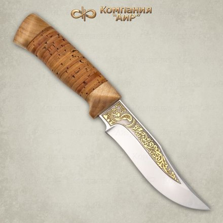Нож АиР Клычок-1 рукоять кап, клинок с золочением ЭИ-107, AIR8233