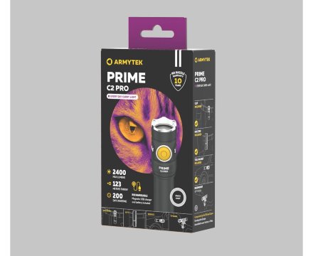 Фонарь Armytek Prime C2 Pro Magnet USB White, F08101C