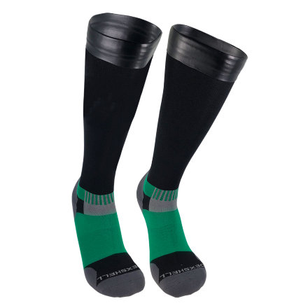 Водонепроницаемые носки Dexshell Wading Pro черный/зеленый XL (47-49) гетры