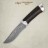 Нож АиР Клычок-3 рукоять кожа, алюминий, клинок ZD-0803, AIR8236