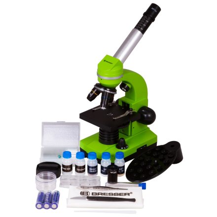 Микроскоп Bresser Junior Biolux SEL 40–1600x зеленый, 74319