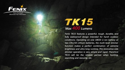 Тактический фонарь Fenix TK15 XP-G2 R5 LED, TK15XPG2R5