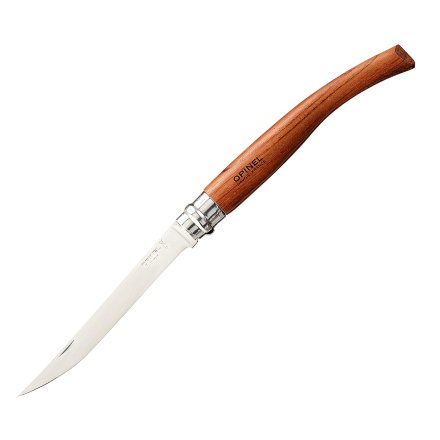 Уцененный товар Нож филейный Opinel №12, нержавеющая сталь, рукоять бубинга (сколы на рукояти)