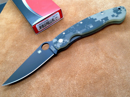Spyderco 36GPBK Military нож складной чёрный клинок и рукоять