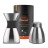 Кофеварка портативная Asobu Pour Over 1 литр, серебристая, PO300Silver/Black