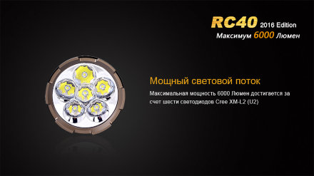 Уцененный товар Фонарь Fenix RC40 Cree XM-L2 U2 LED (Витринный образец)