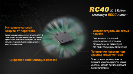Уцененный товар Фонарь Fenix RC40 Cree XM-L2 U2 LED (Витринный образец)