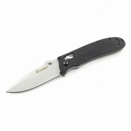 Уцененный товар Нож Ganzo G704 черный(Полный комплект. Состояние 4+)