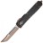 Нож складной автоматический Microtech Ultratech Hellhound, сталь CTS-204P, рукоять черный алюминий, клинок бронза 119-13