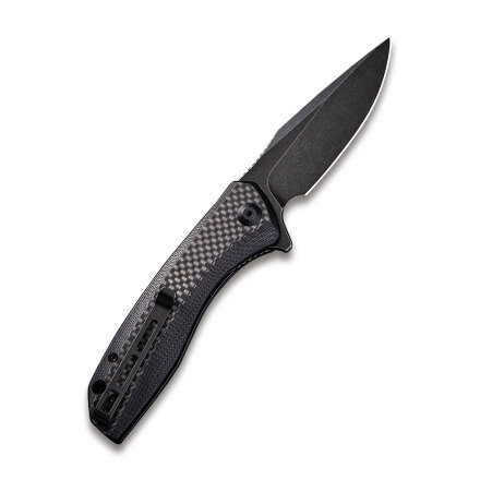 Складной нож CIVIVI Baklash 9Cr18MoV Steel Black Stonewashed Handle G10 Black Carbon