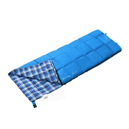 Спальный мешок KingCamp Active 250 -5°с 3103 синий правый, 6939994285824
