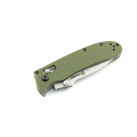 Уцененный товар Нож Ganzo G704 зеленый(Полный комплект. Состояние 4+)