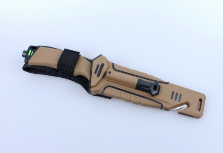 Уцененный товар Нож Ganzo G8012 пустынный желтый (Витринный образец)