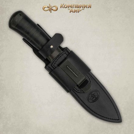 Нож АиР Скорпион рукоять кожа, клинок 50х14мф, AIRF0000003835