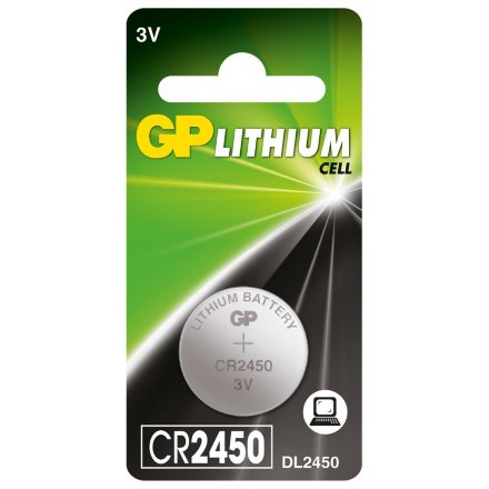 Батарея GP Lithium CR2450 (1шт/блистер), 588148