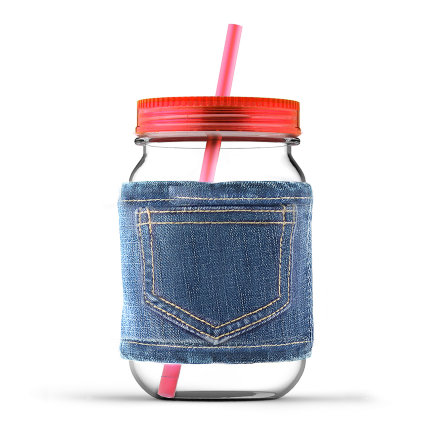 Кружка Asobu Jeans jar, 0.75 л  серая (MJ05smoke)