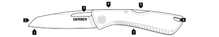Нож складной Gerber Sharkbelly, FE (1025950), 31-003215
