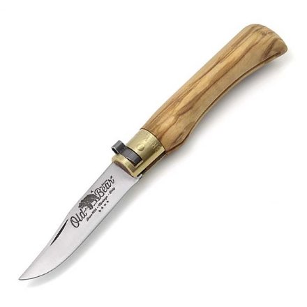 Нож Antonini Old Bear Olive S клинок 7 см, рукоять олива, 9307/17_LU