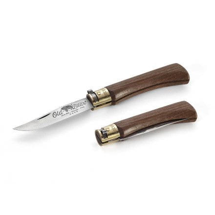 Нож Antonini Old Bear Walnut L клинок 9 см, рукоять орех, 9307/21_LN