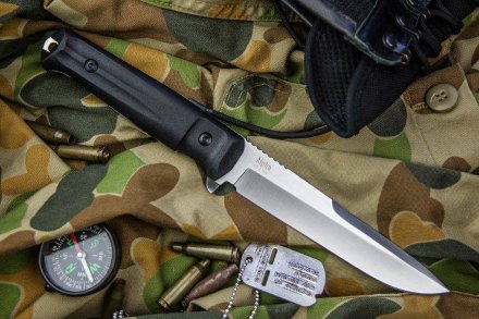 Нож Kizlyar Supreme Alpha AUS-8 Satin Stonewash, 4650065050173