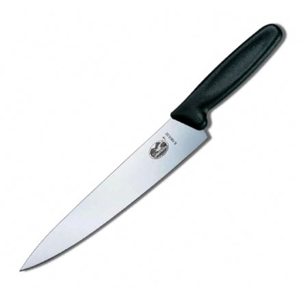 Нож Victorinox разделочный, лезвие 22 см широкое, черный 5.1903.22