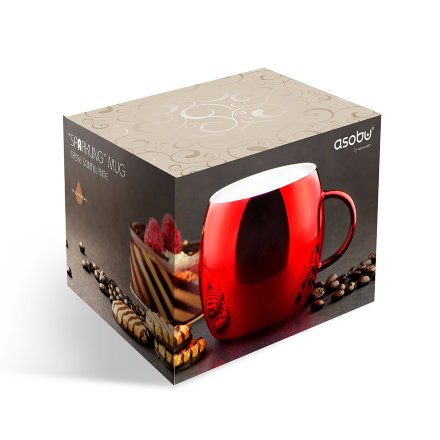 Кружка Asobu Sparkling mugs, 0.39 л красная, MUG550red