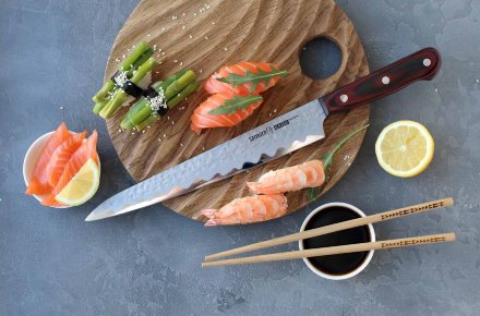 Нож кухонный Samura Kaiju Янагиба 240 мм, SKJ-0045, SKJ-0045K