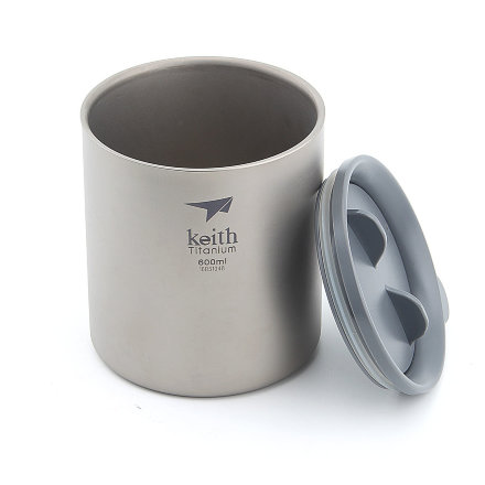 Термокружка Keith Ultralight Mug Titan 600ml Ti3306, 114181