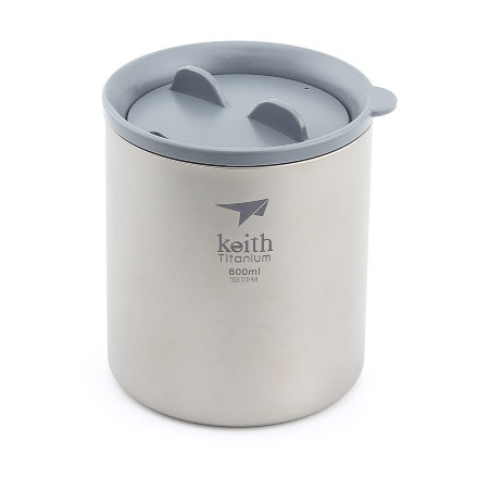 Термокружка Keith Ultralight Mug Titan 600ml Ti3306, 114181