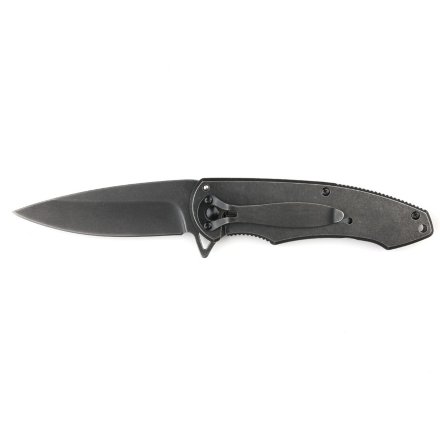 Нож Stinger FK-S063GY , 82 мм, чёрный с медведем
