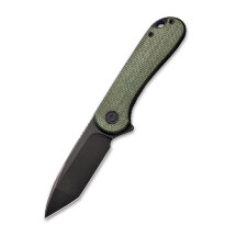 Складной нож CIVIVI Elementum D2 Steel Black Stonewashed Handle Green Micarta